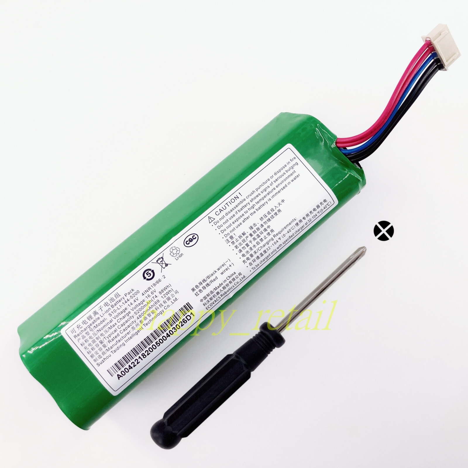 New Battery for Yeedi vac/Yeedi vac max/Yeedi vac 2/Yeedi vac 2 pro Robot Vacuum