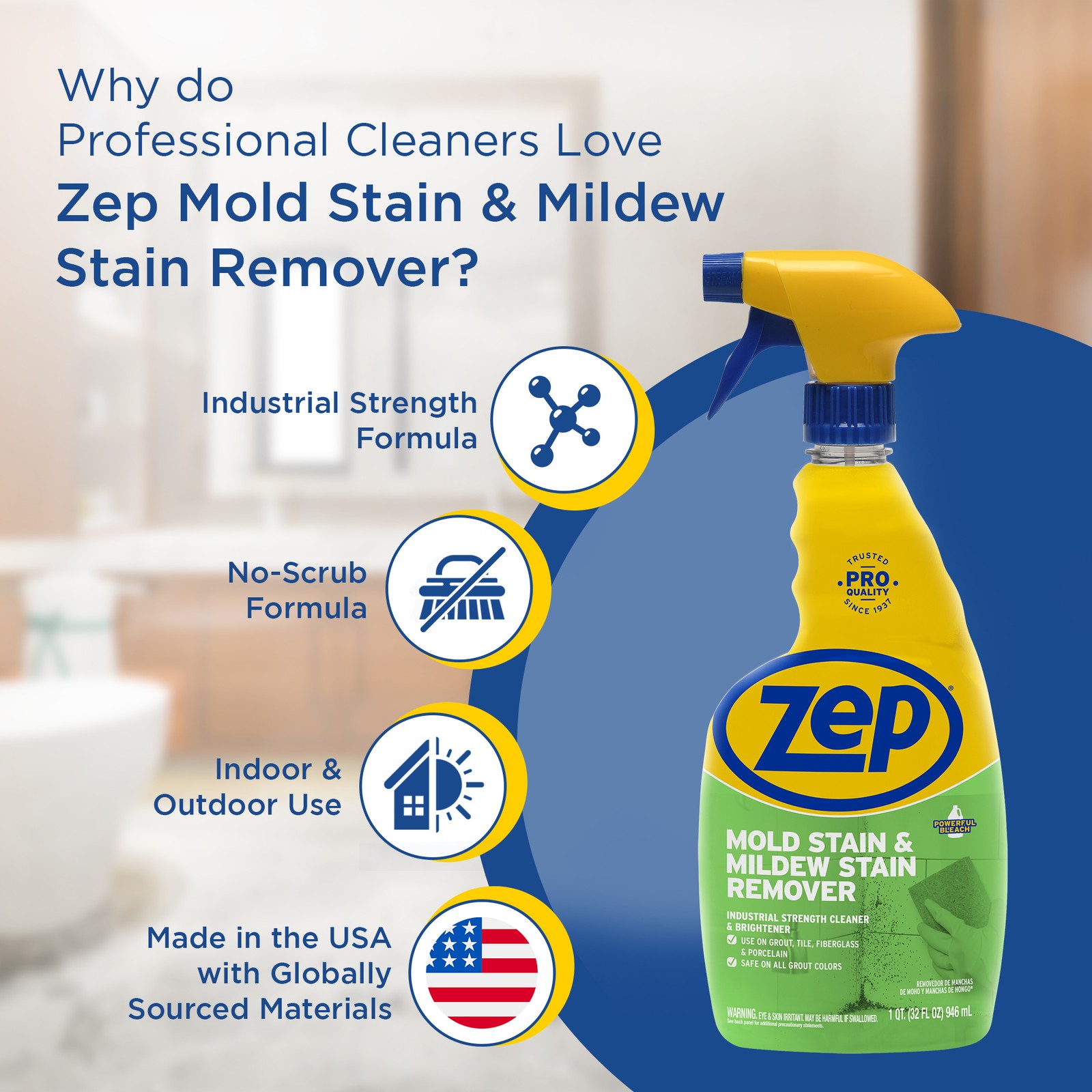 Zep Mold Stain and Mildew Stain Remover