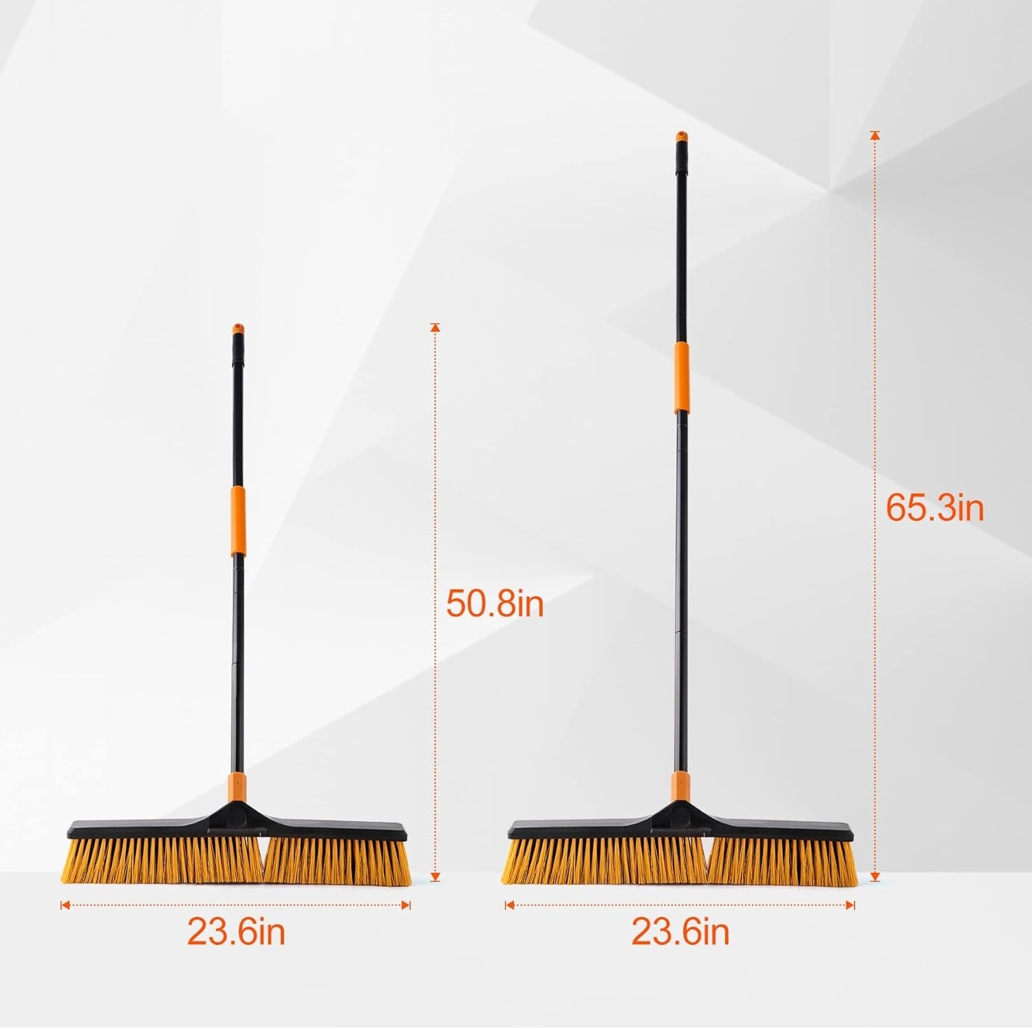 Push Broom Floor Sweeping Brush Large Heavy Duty Outdoor Indoor Garage Deck C…