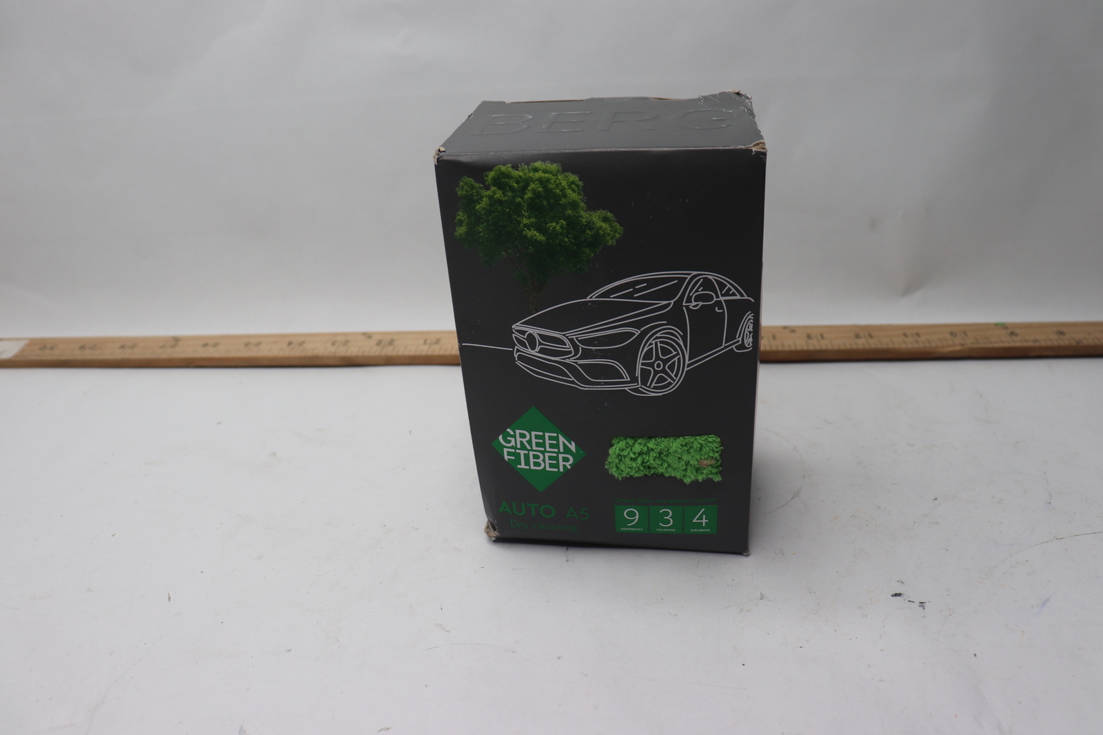 Green Fiber Auto A5 Dry Cleaning Towel For Dry Cleaning Gray-Green 934