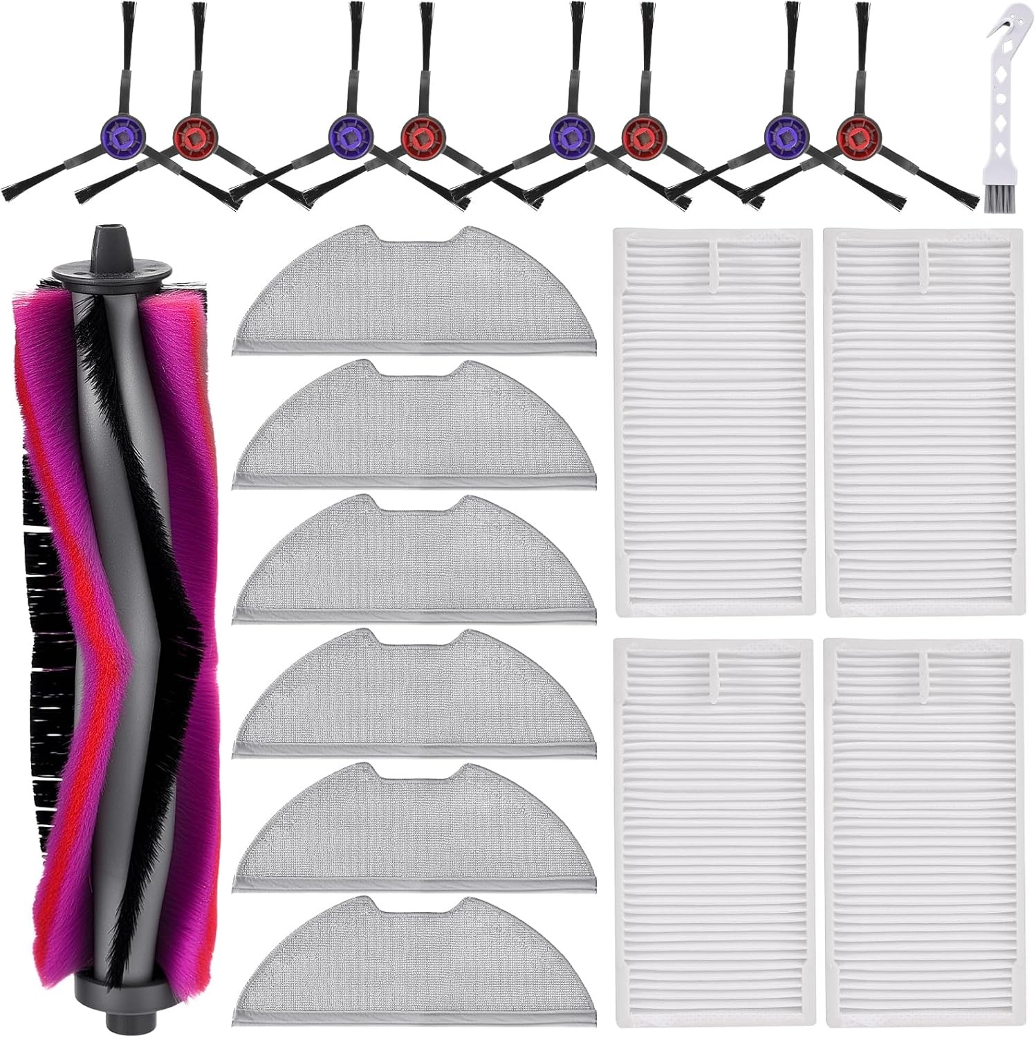 Replacement Part Accessories Kit for Eureka E10s E20 Plus Robot Vacuum Cleaner