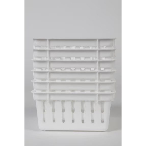 Mainstays 3-Pack Square Mini Plastic Storage Tray Organizers, Stackable Drawer O