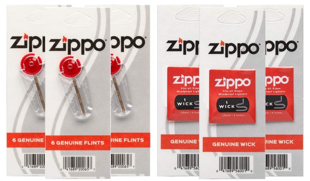 Zippo 3w3f Flint/Wick Co-Pack, One Size Size, White