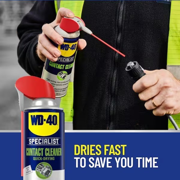 WD-40 11 oz. Contact Cleaner, Quick-Drying Electric Equipment Cleaner with Smart