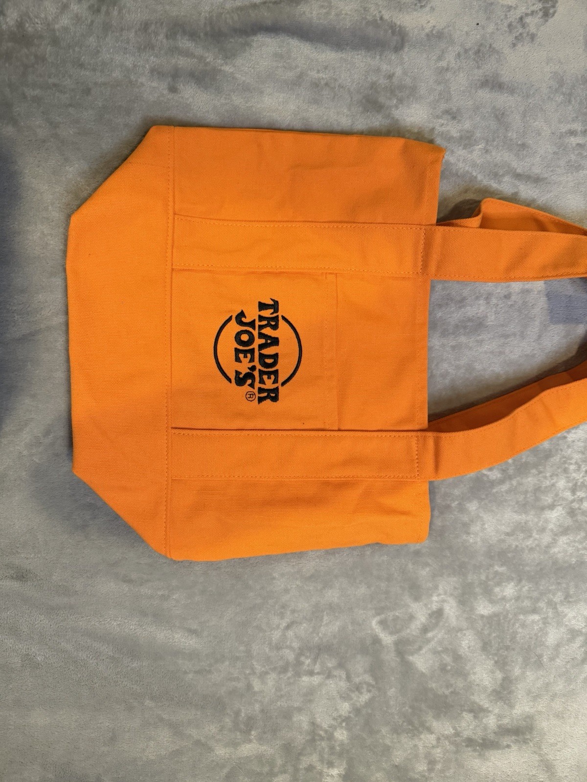 Trader Joe’s Trick-or-Treat Canvas Tote Bag Orange Cotton Polyester