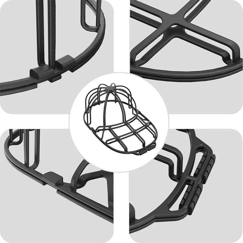 Black Hat Washer Baseball Cap Cleaner Machine Washing Cage Holder/Frame 1 PACK