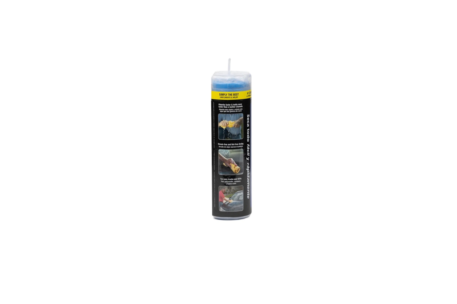 the absorber Large 27-Inch x 17-Inch, Blue – Synthetic Drying Chamois Cloth