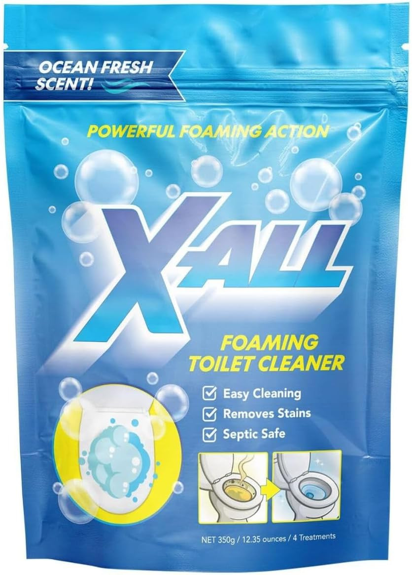 Foaming Toilet Cleaner, Self-Activating Powder for Deep Cleaning, Fights Stai…