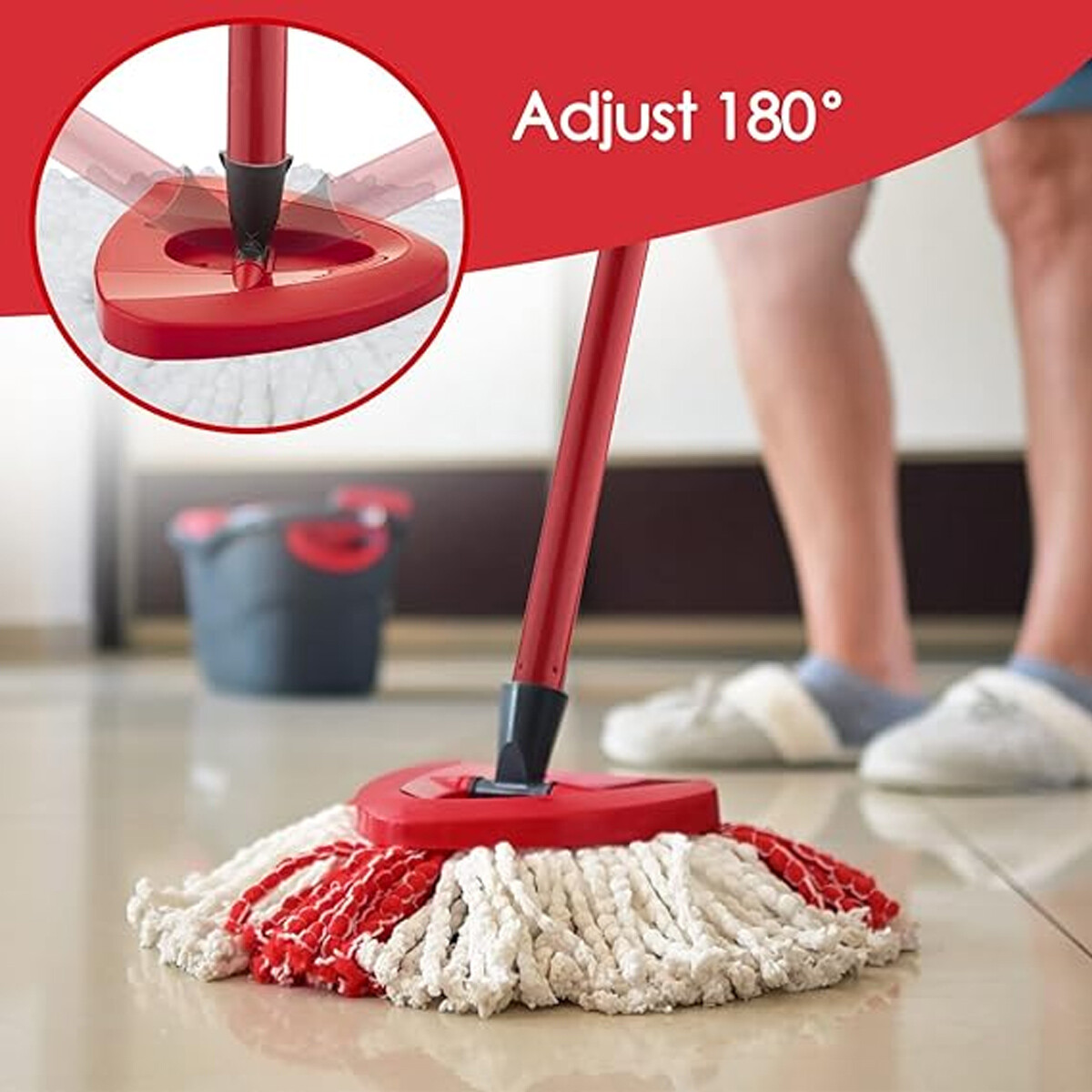 Mop Replacement Base Compatible with Ocedar EasyWring 1 Tank Mop System