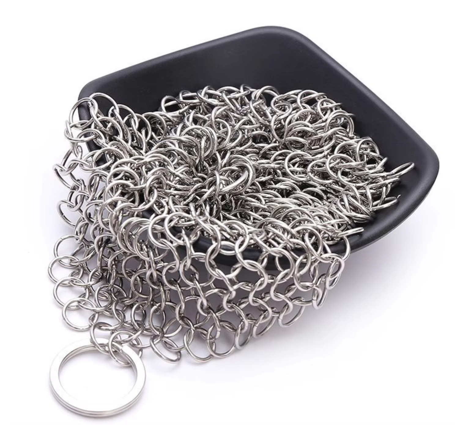 3 Size Kitchen Cleaning Stainless Steel Cleaner Scrubber Reusable Washing Net Ru