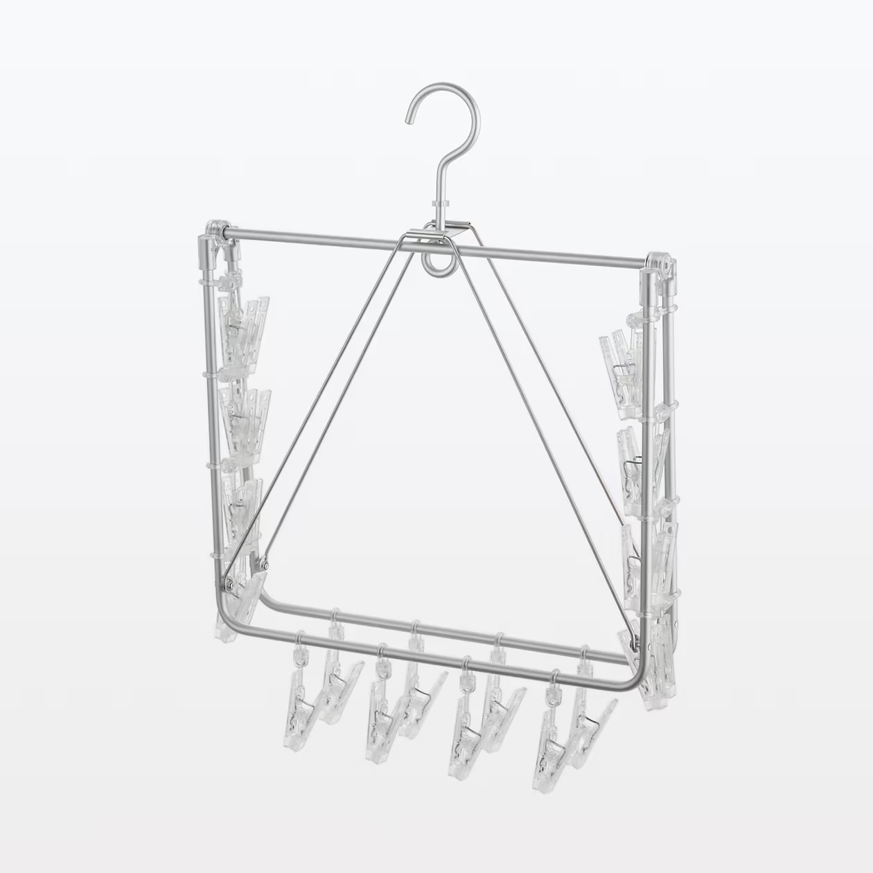 MUJI Aluminum Square Hanger 24 pinches/width 61 x depth 36 cm