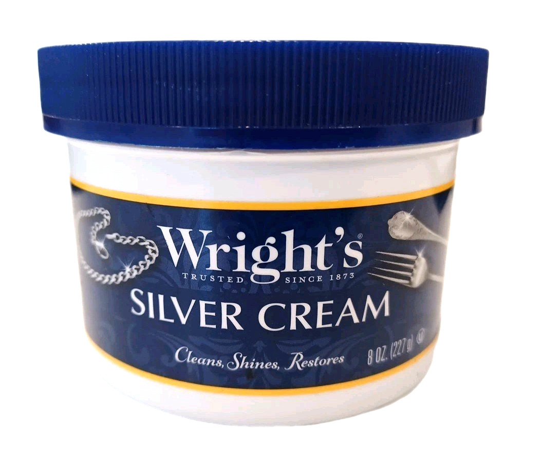 Wright’s Silver Cleaner and Polish Cream – 8 Ounce – Ammonia Free – Gently Clean