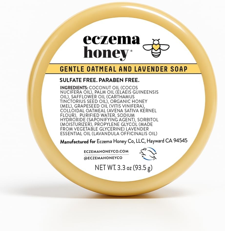 Gentle Oatmeal and Lavender Soap – Natural Eczema Body Wash – Daily Gentle Soap