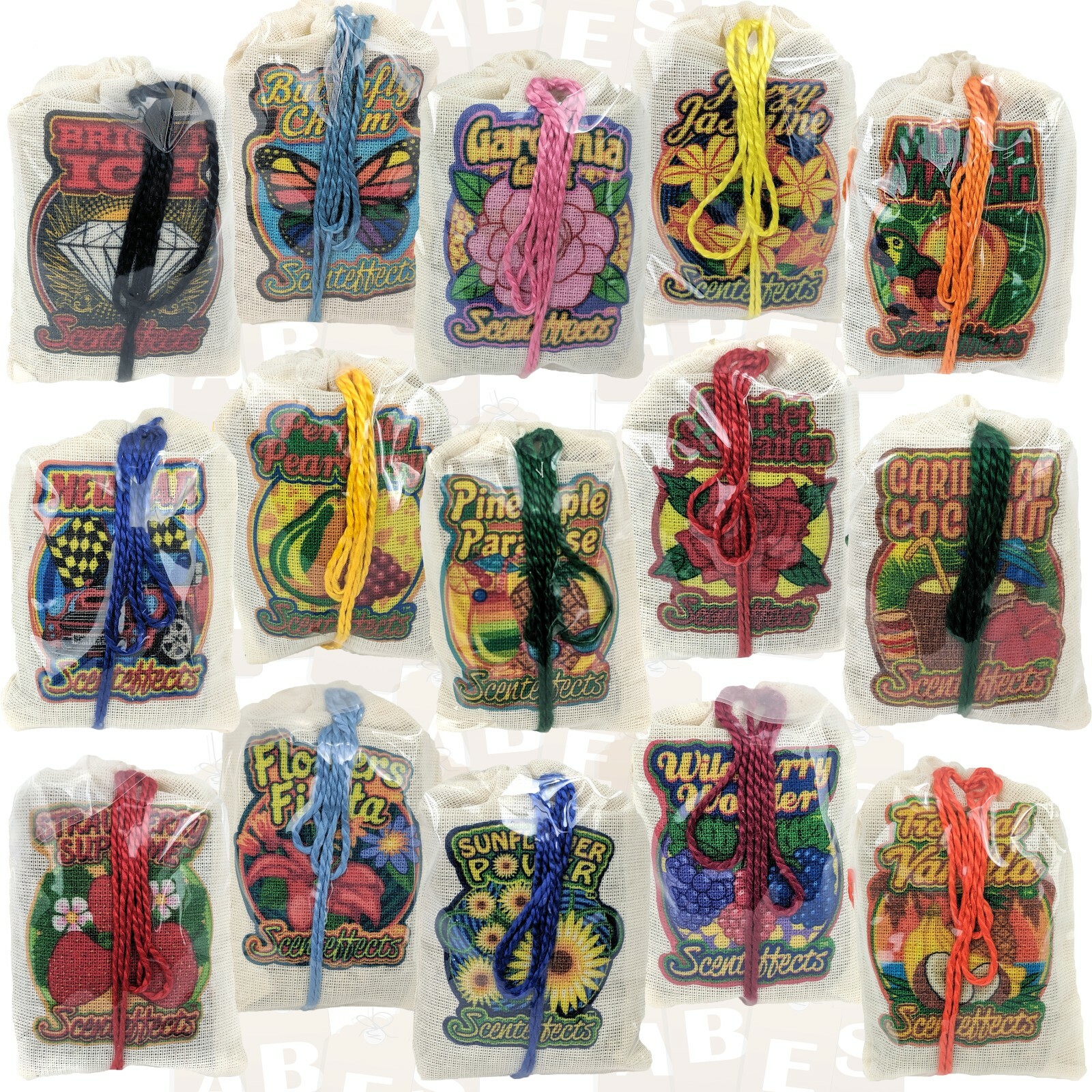 Scenteffects Car Air Freshener Bag Pouch, Long Lasting & Strong, YOU CHOOSE
