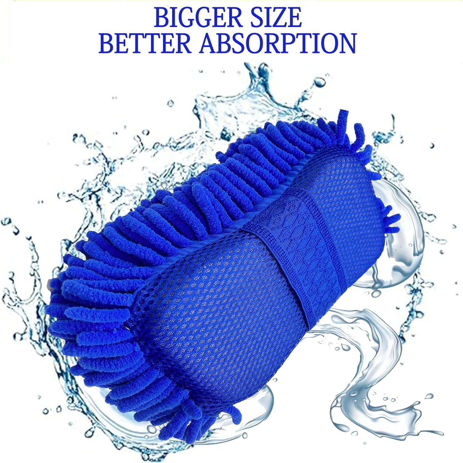 2× Microfiber Car Wash Sponge Non-Scratch Vehicle Washing Mitt Cleaning Tool USA