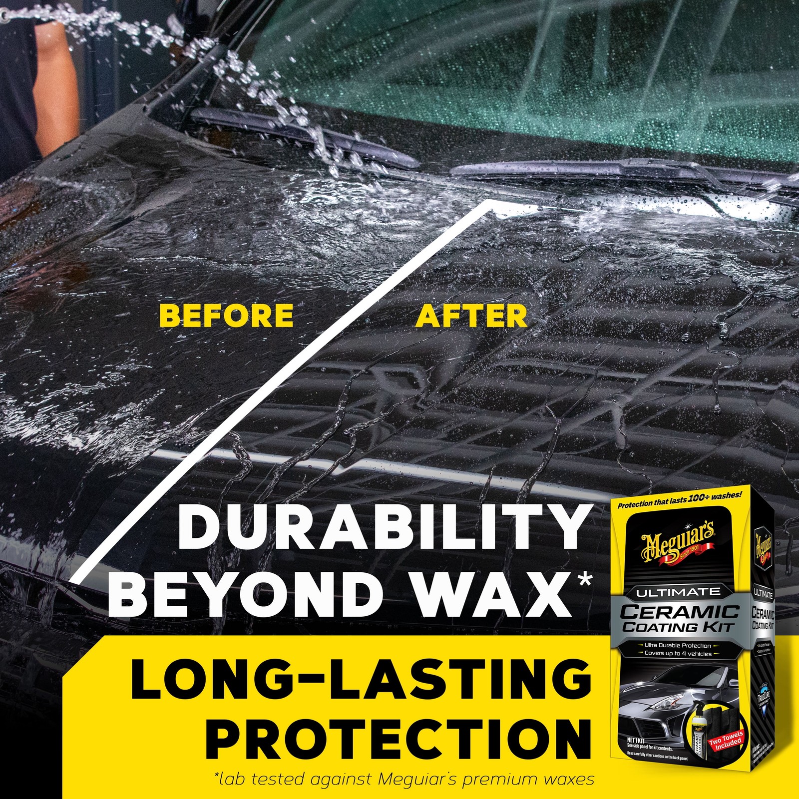 Meguiar’s Ultimate Ceramic Coating Kit, Ceramic Protection, Includes Premium