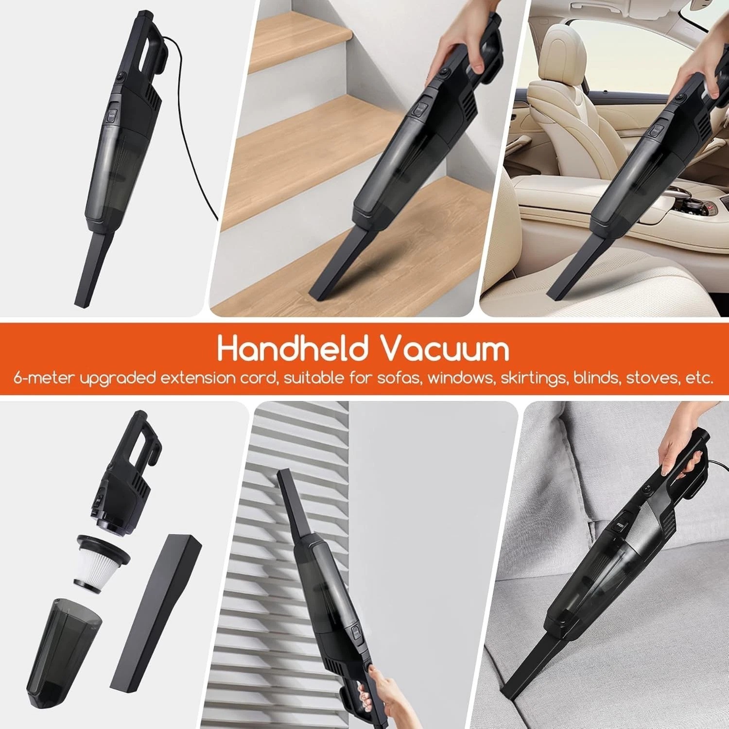 Versatile 600W Vacuum and Mop All-in-One – Perfect for Hard Floors & Carpets