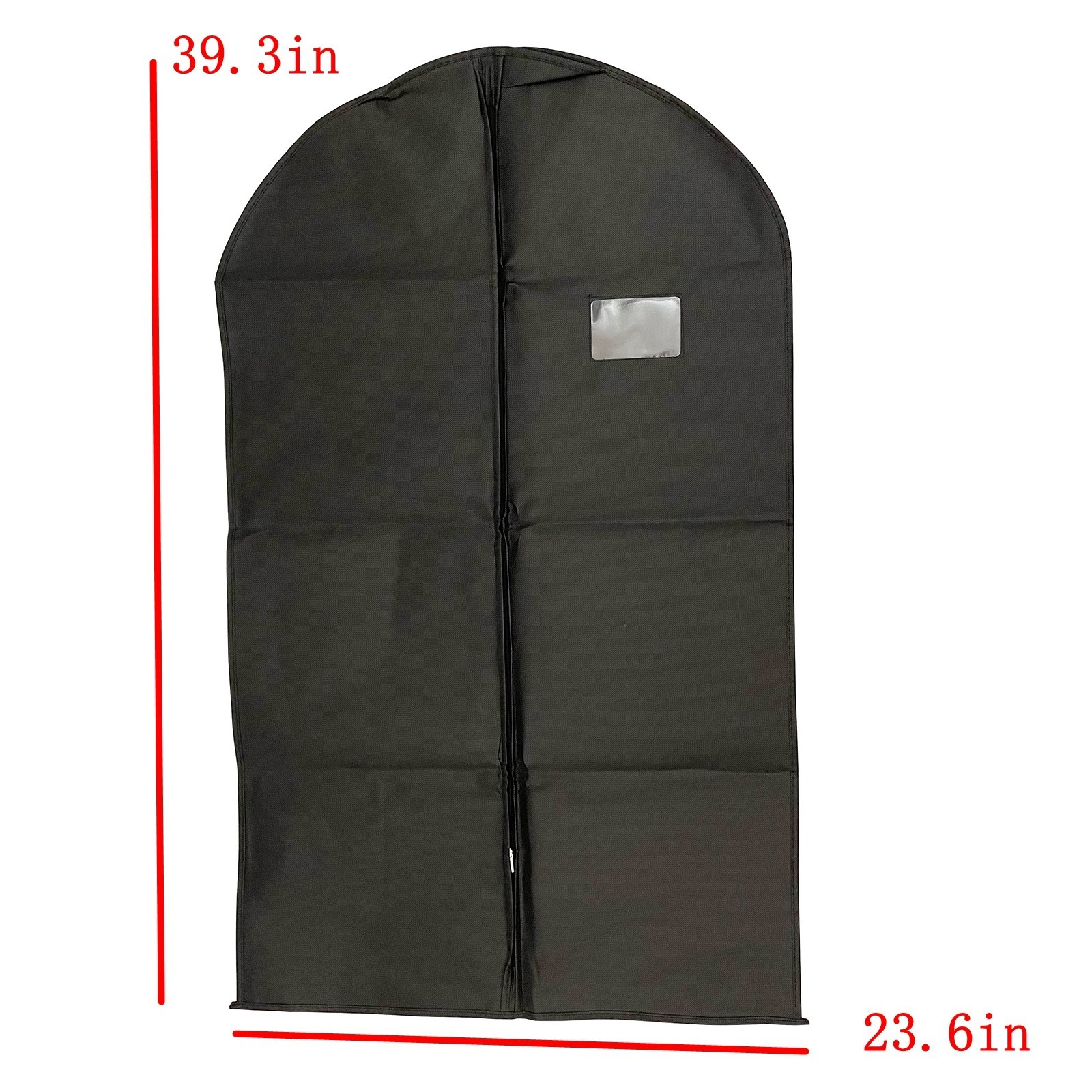 1 PCS Clothes Garment Dustproof Cover Suit Coat Dress Hanging Storage Bag Black