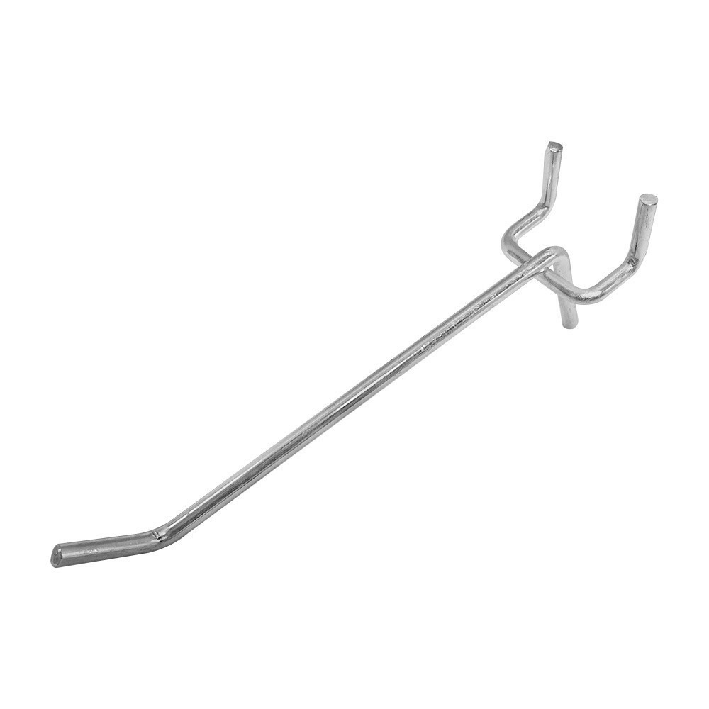2″,4″,6″,8″ Long Peg Board Shelving Hooks 1/8″ Thick Zinc Steel-PACK 20,PACK 100