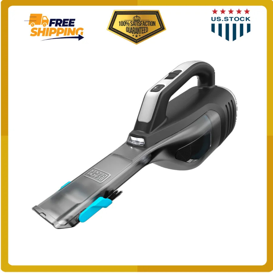 Black+Decker Dustbuster Cordless Handheld Vacuum HLVD320J LED Light Auto Home