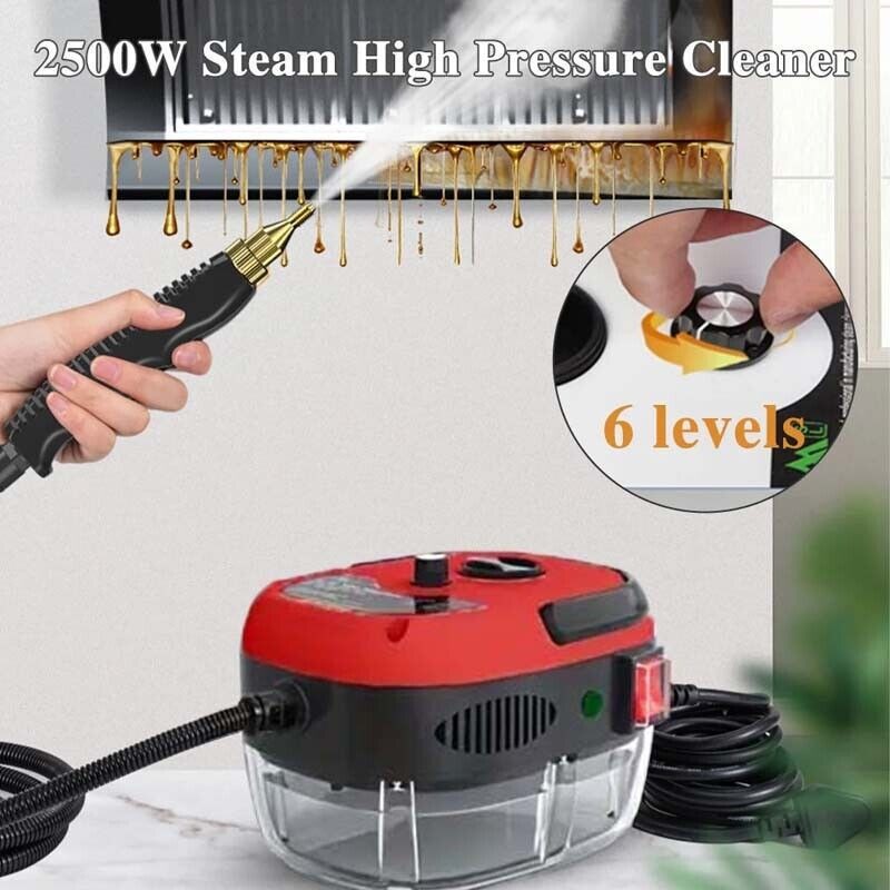 2500W Handheld Steam Cleaner Car Detailing Cleaning Machine Vehicle Auto Washer