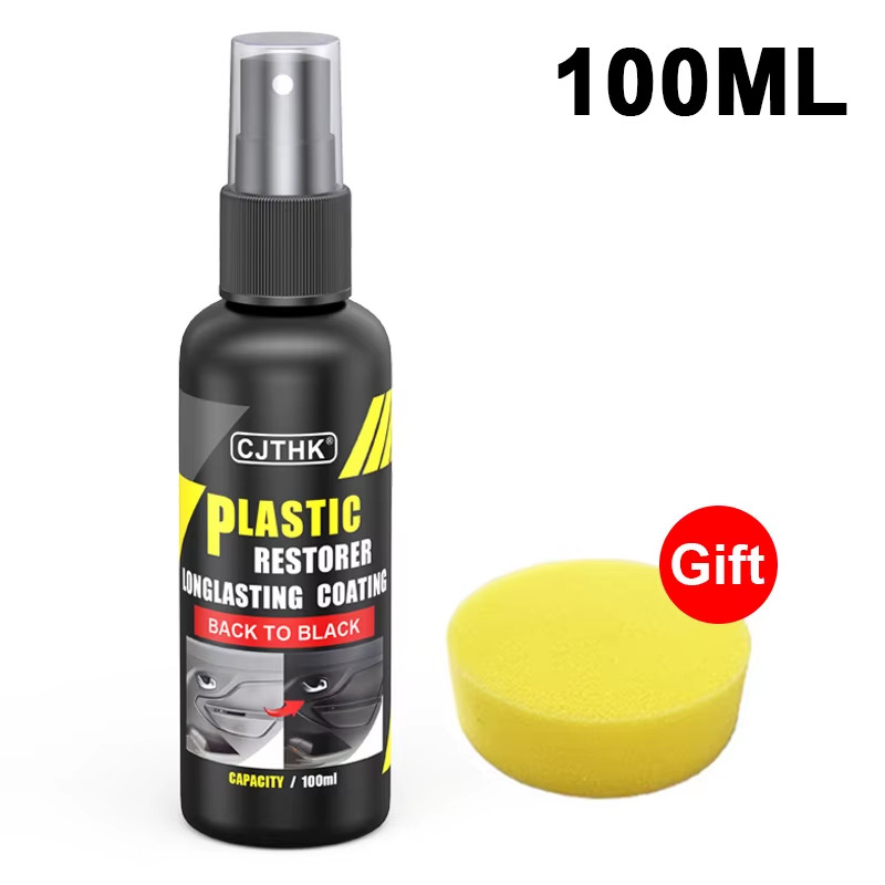 Car Plastic Restorer Back to Black Gloss Plastic Renovator Longlasting Coating L