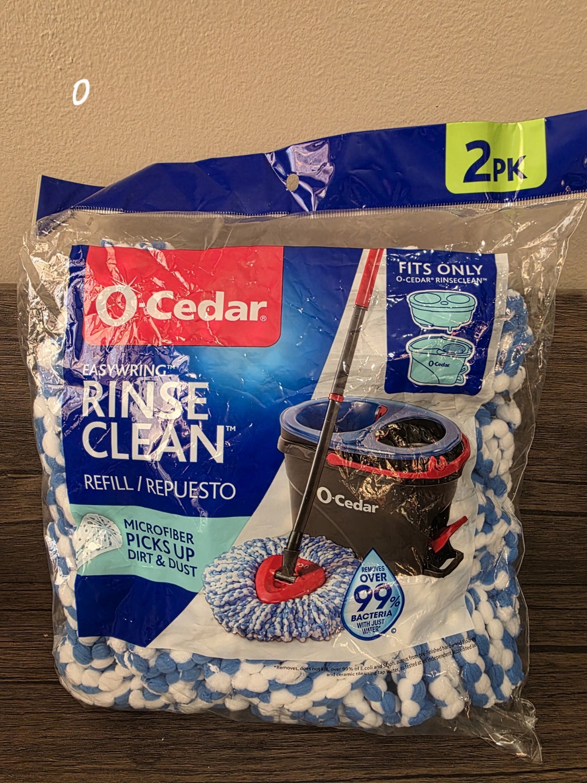 O-Cedar Easy Wring Rinse Clean Spin Mop Head Replacement 2-Tank System