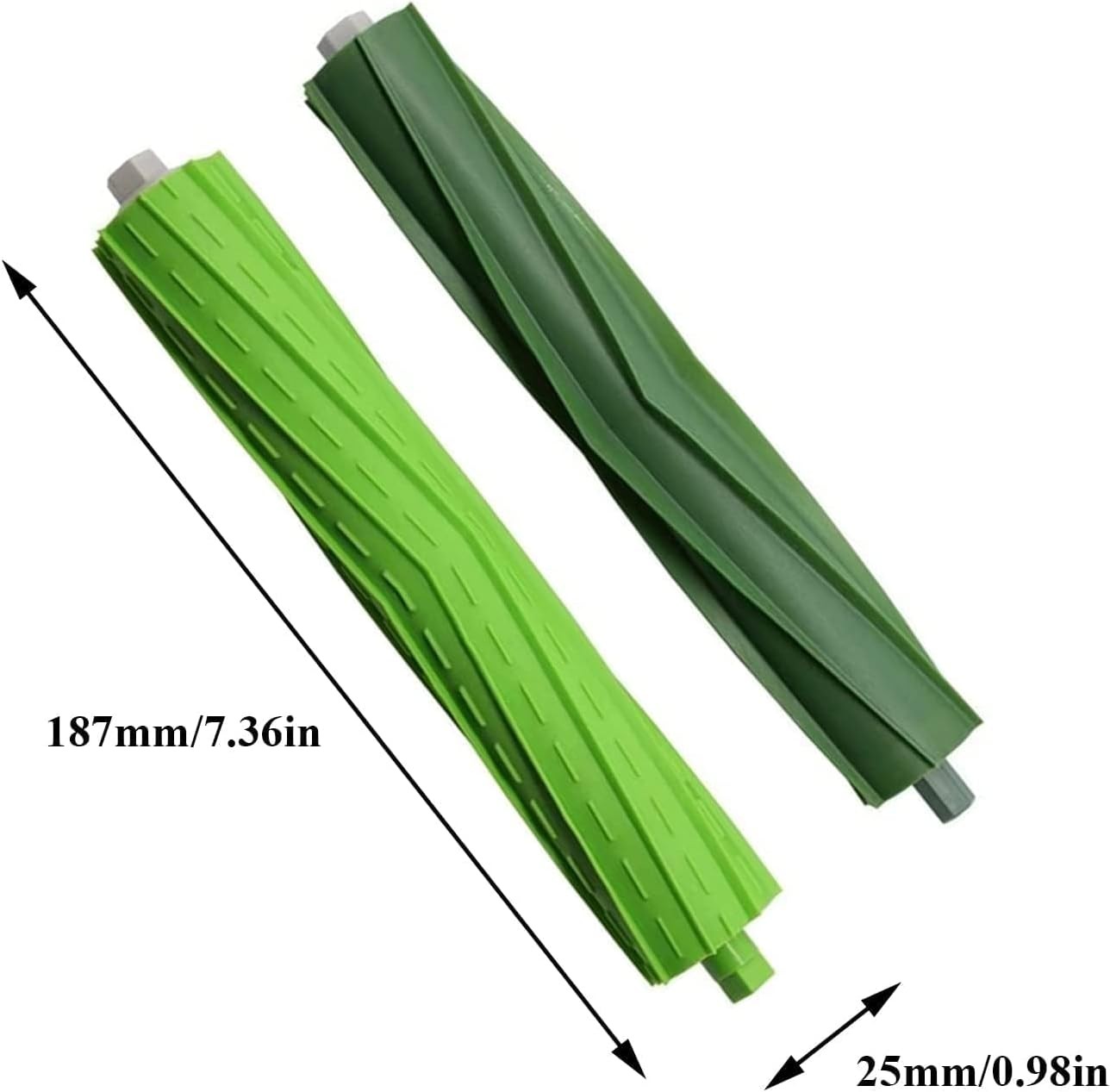 2 Set Rubber Roller Brush Replacement Accessories for iRobot Roomba i7 i7 j7 j7
