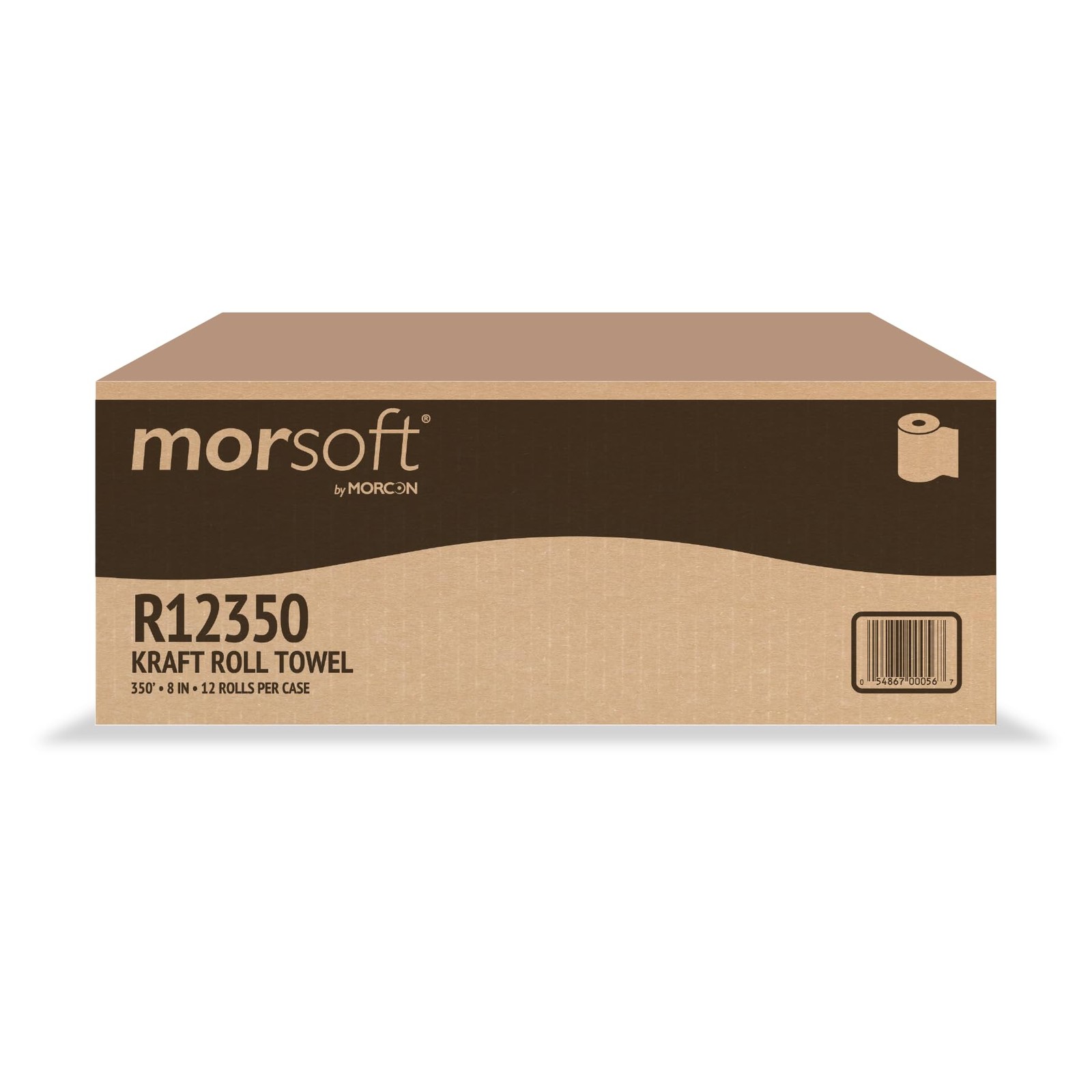Morsoft by Morcon R12350 Universal Hardwound Roll Towels, 1Ply, 8″ x 350 ft, …