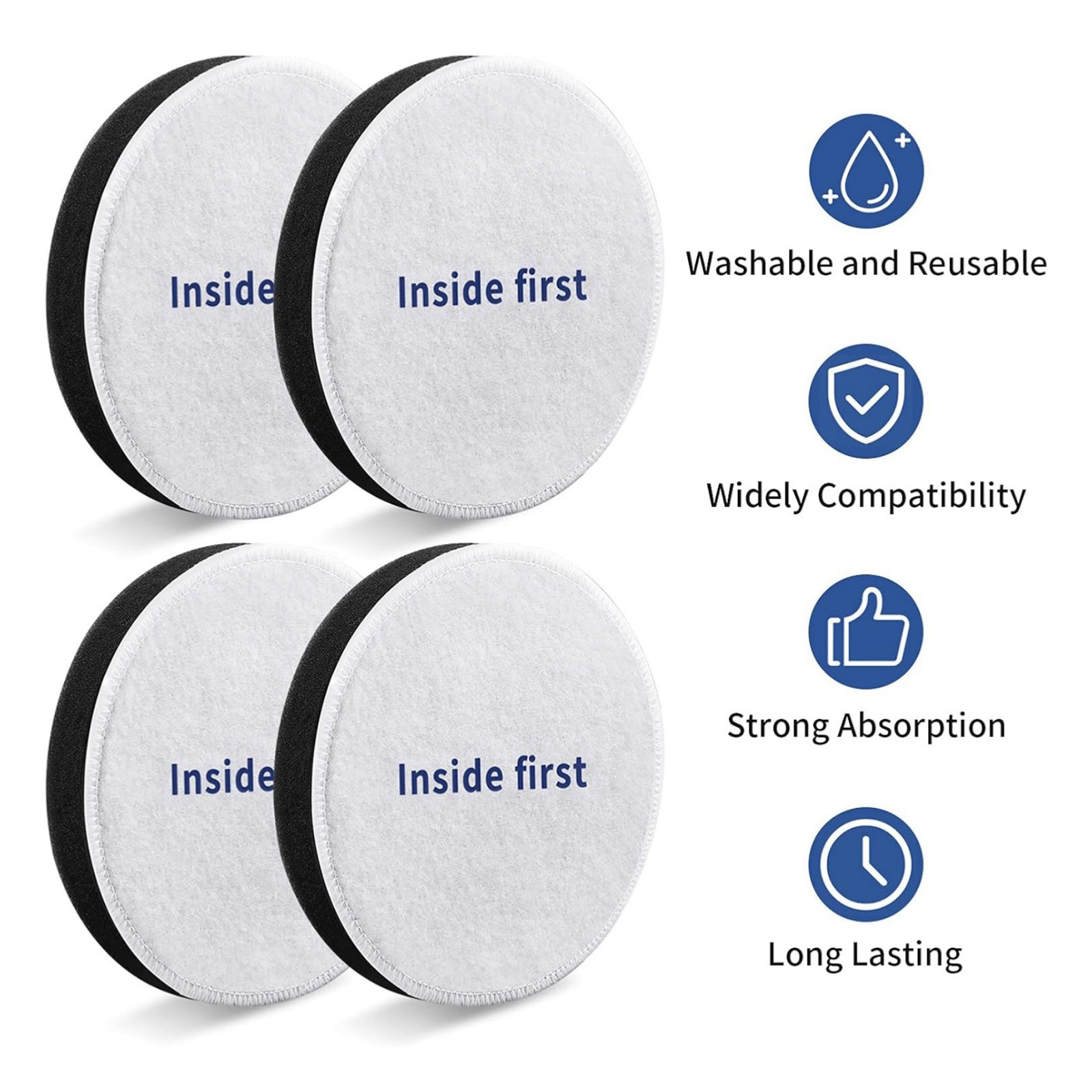 4 Pack E0202 Filter For Eureka NEU182A NEU182B NEU180 NEU181 Vacuum Cleaner