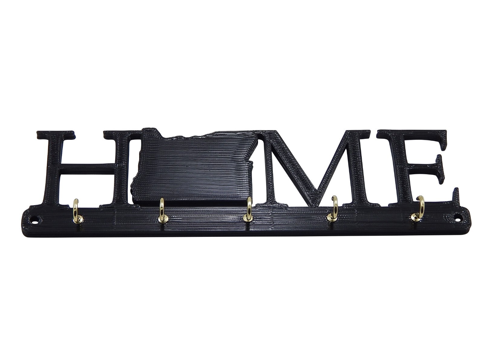 Oregon Home State Shape Key Holder Hanger Rack Hooks Housewarming Wall Gift