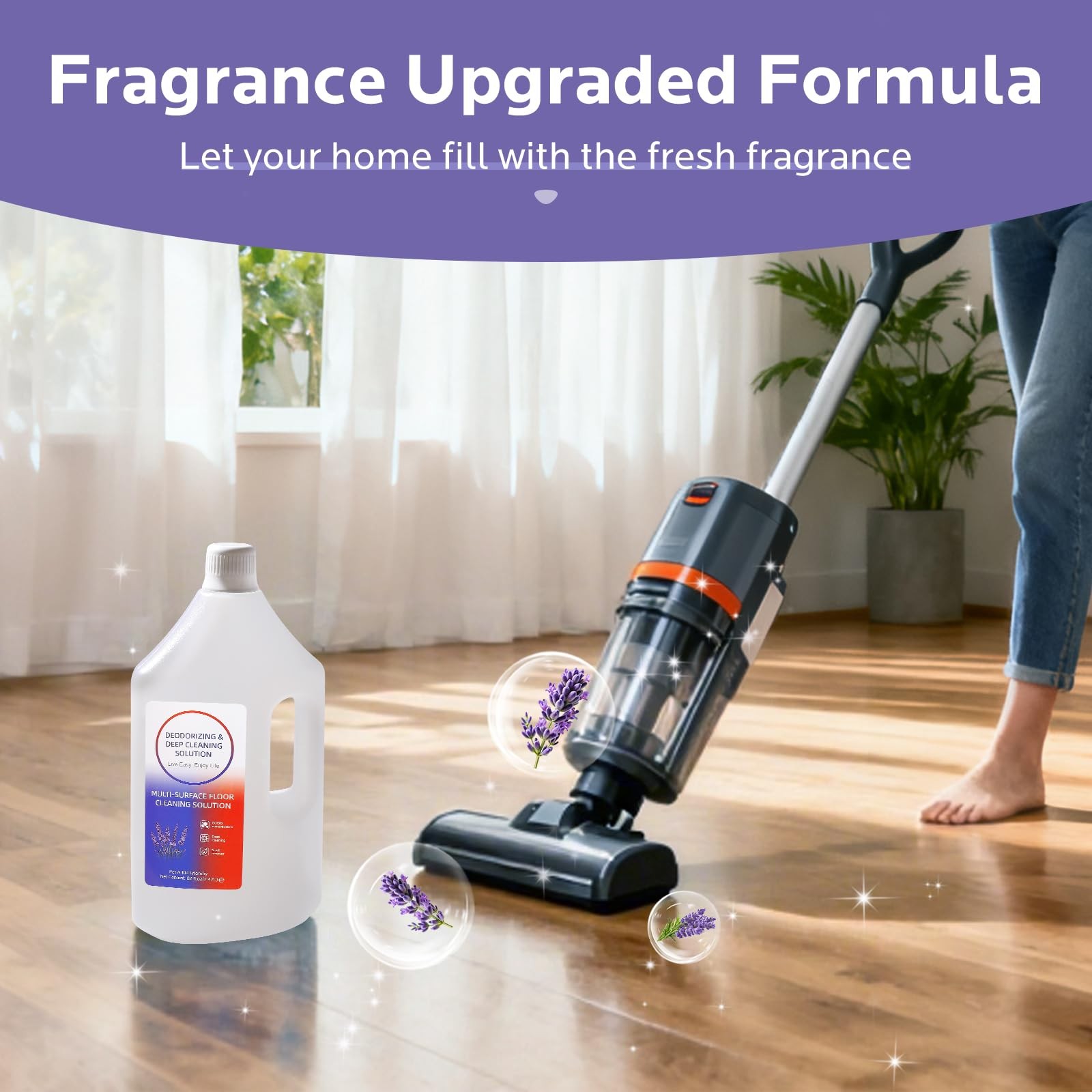 Floor Cleaning Solution,82 Fl Oz – with Tineco S3/S5/S7 & iFloor 3/5 (No Stea…