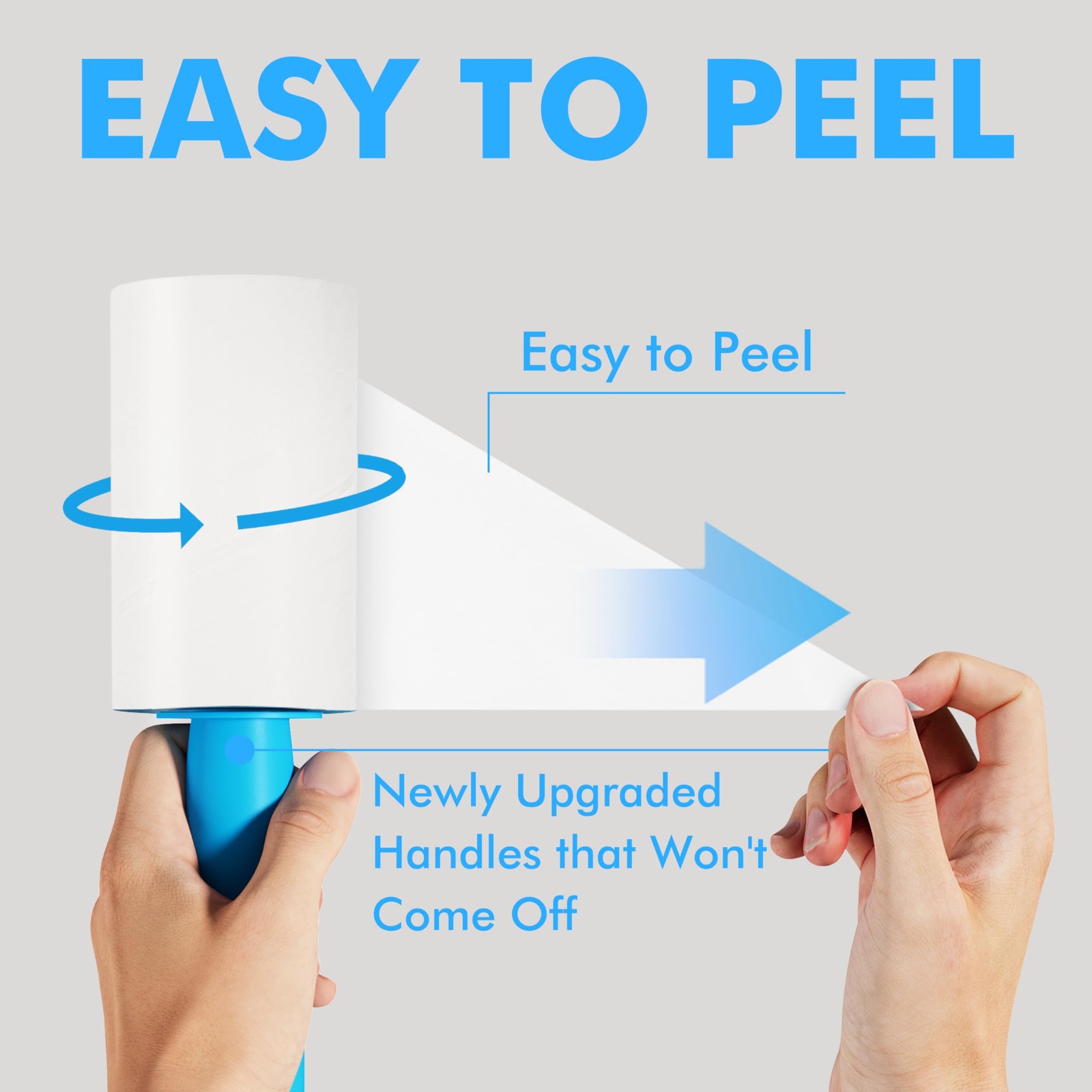 Extra Sticky Lint Roller, Mega Value Set 400 Sheets for Pet Hair Removal, Dog