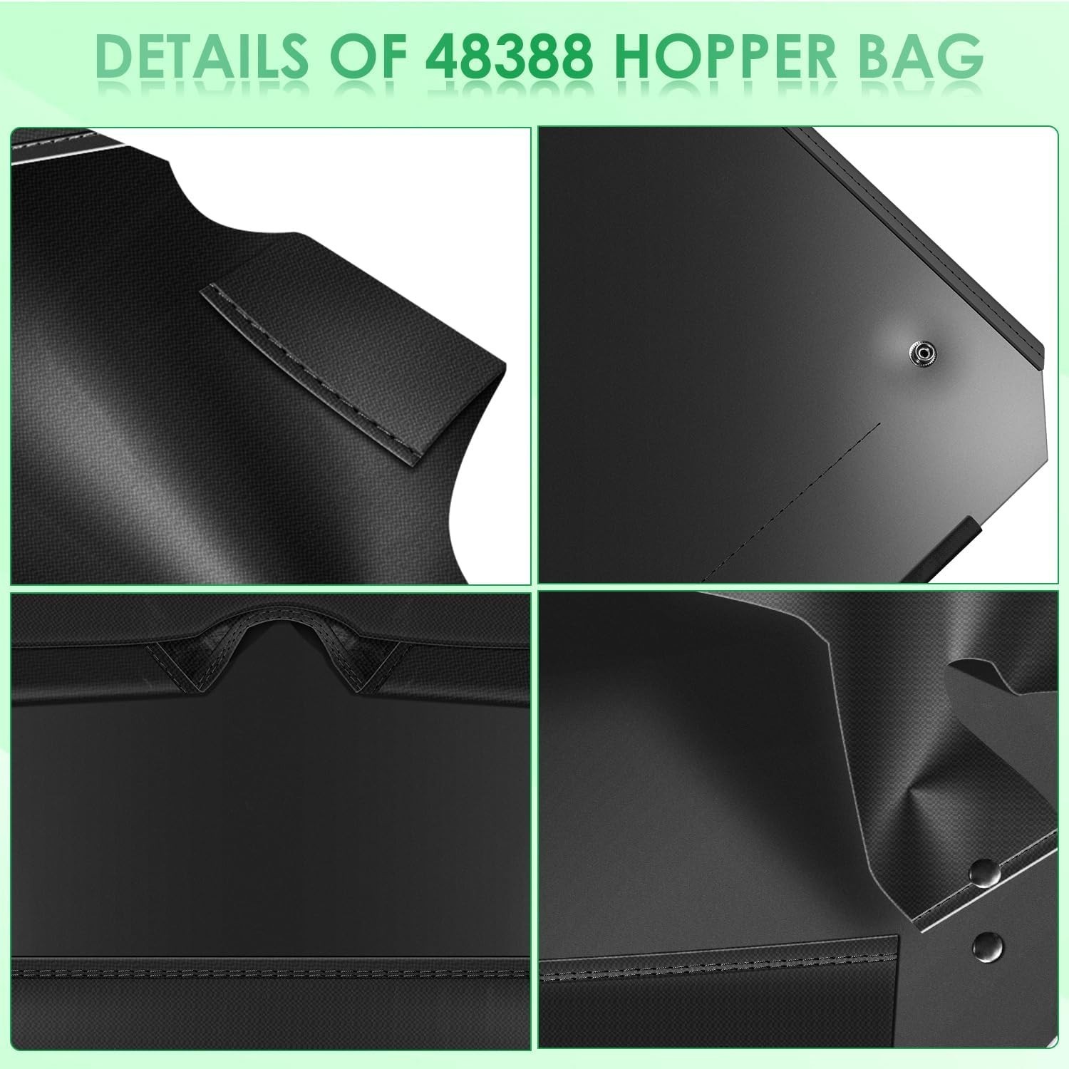 48388 Hopper Bag Lawn Leaf Sweeper Bag for Agri Fab 42″ Sweeper Parts