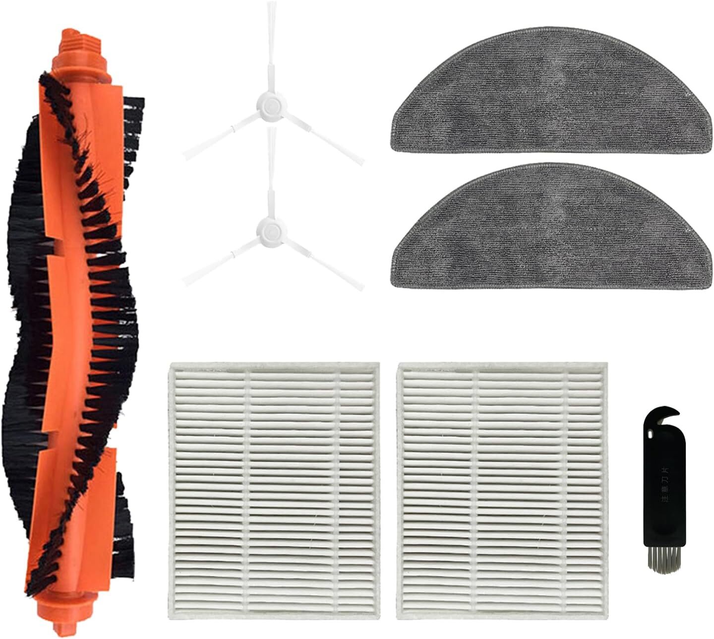 8Pack Replacement Part Kit for Xiaomi E10 B112 for Mijia 3C Robot Vacuum Cleaner