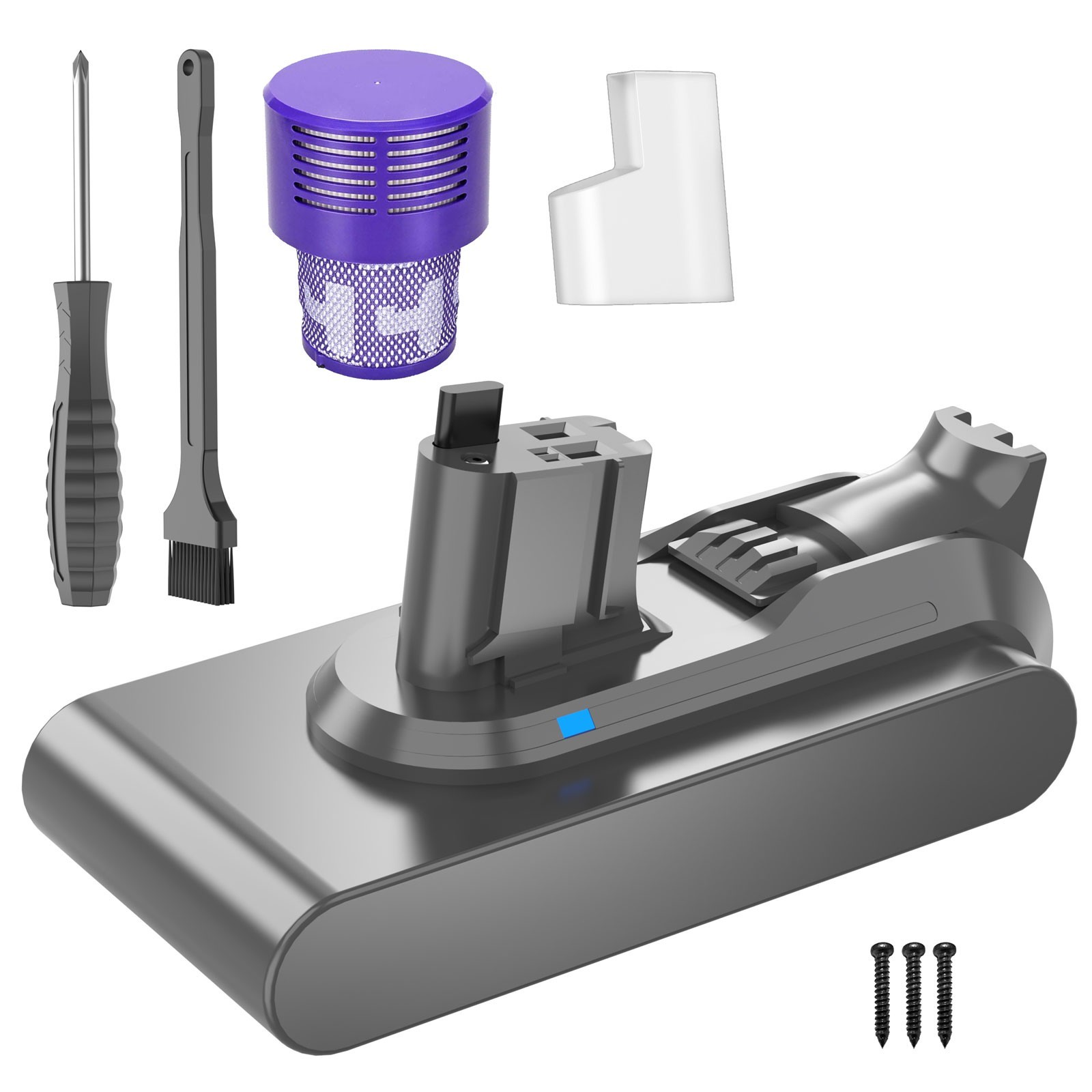 25.2V V11 For Dyson V11 Replacement Li-ion Battery 6.0Ah V15 SV15 Click-in Type
