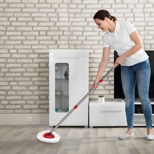 Spin Mop Stainless 4-Section Steel Pole Handle For O-Cedar Easywring RinseClean