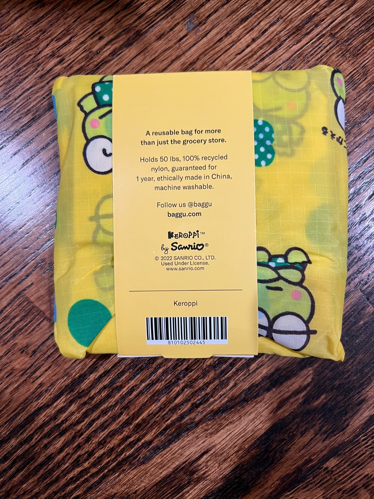 BAGGU Hello Kitty Keroppi Standard Baggu Reuseable Bag NWT HTF Rare