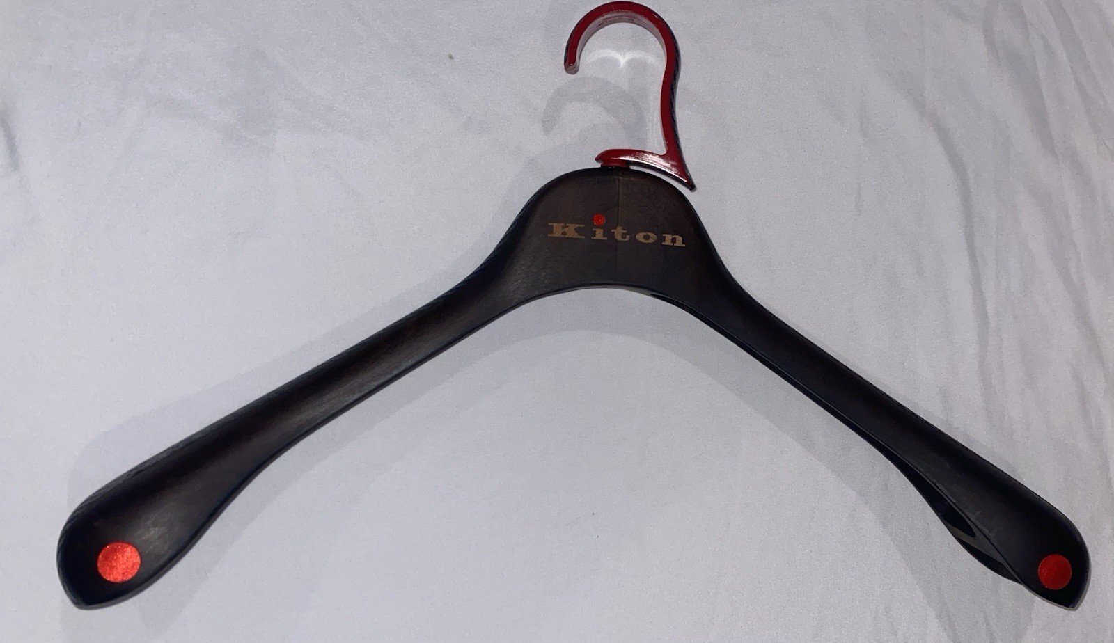 Kiton 17.5” Wooden Carbon Fiber Suit Hanger Made In Italy