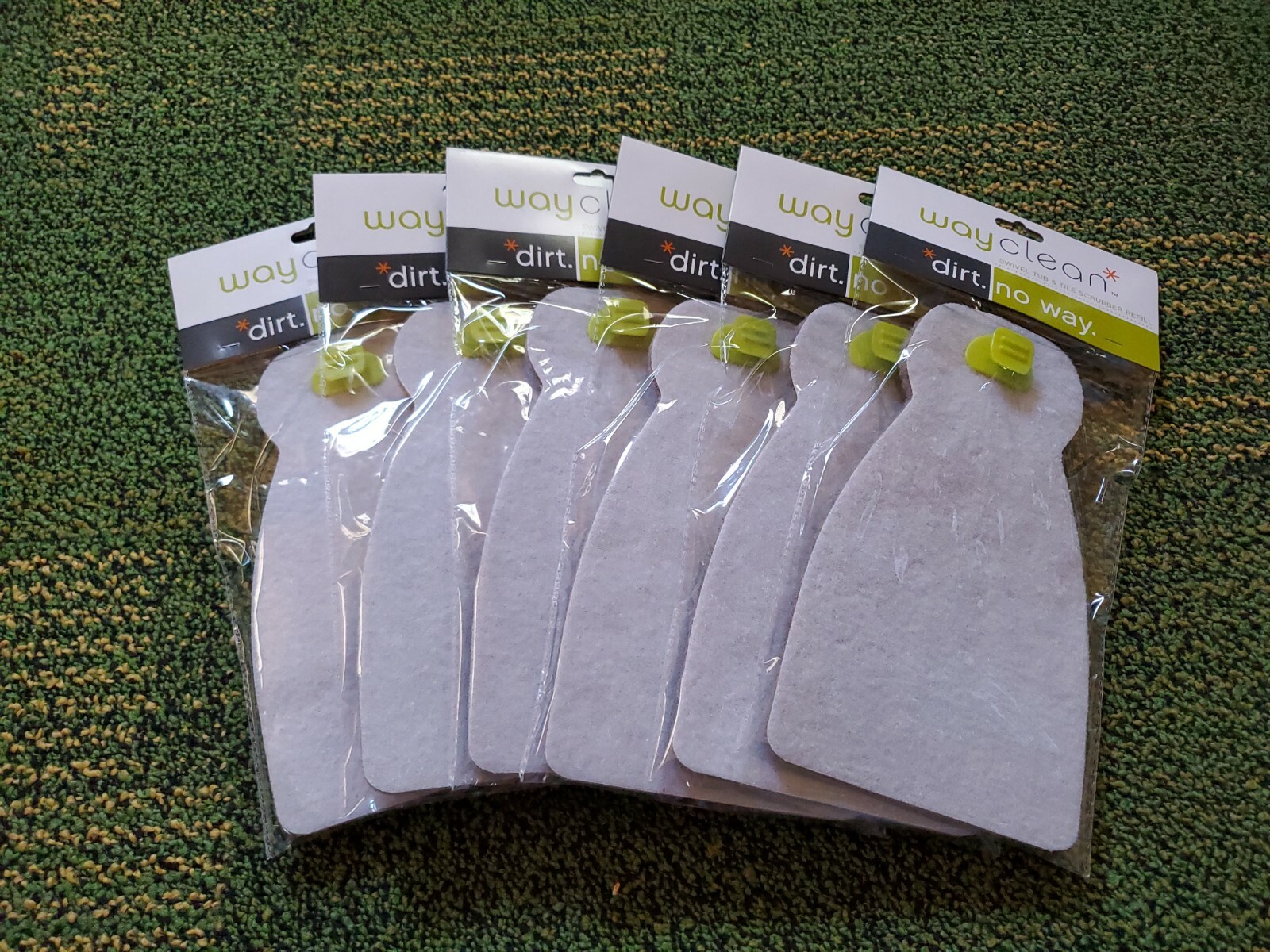 6 Pack Casabella Way Clean Swivel Tub & Tile Cleaner Scrubber Refill C