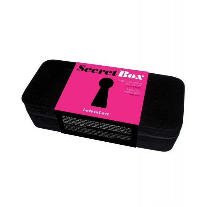 Love to Love Secret Box – Black – Adult Toy Storage Case – Coded Padlock Incld