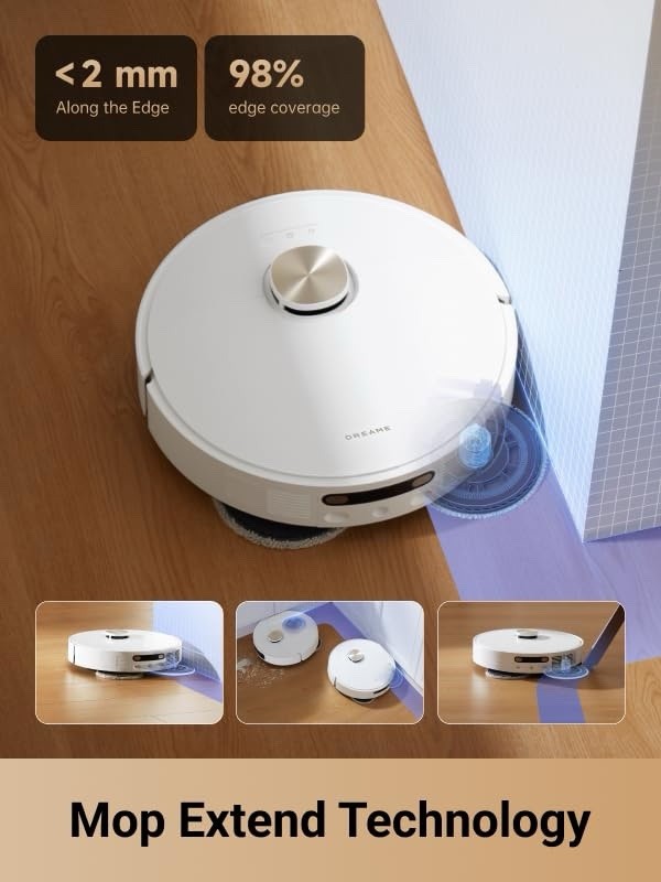 Dreame L10s Pro Ultra HEAT Robot Vacuum And Mop Combo 18″Cleaning Path White