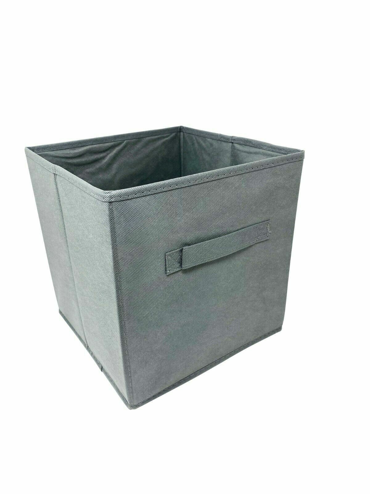 10″ 6 pcs Fabric Storage Bins Box Organizer Cube Basket Container