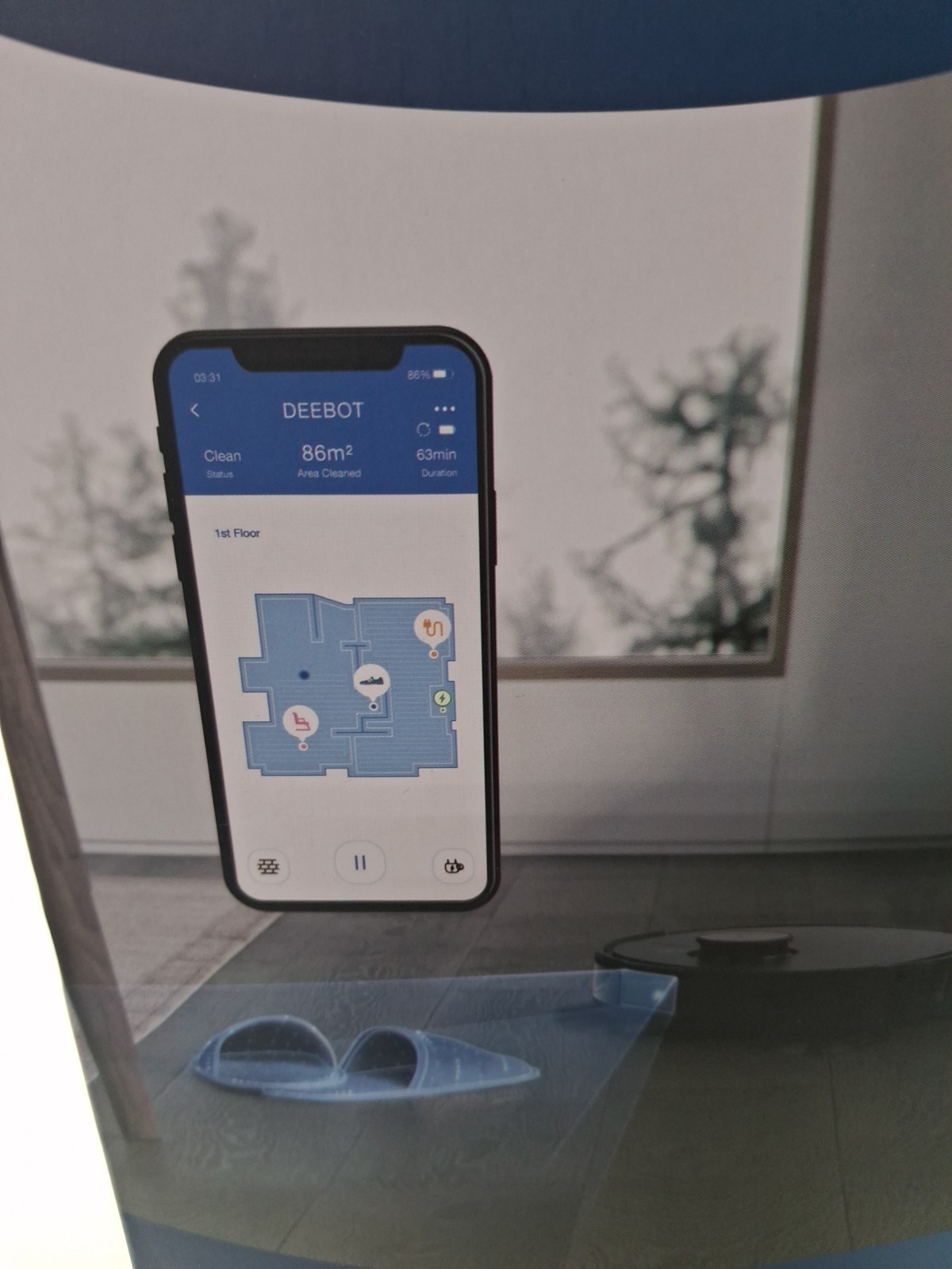 Ecovacs Deebot Ozmo T8 AIVI. Vacuum And Mopping Robot With Camera.