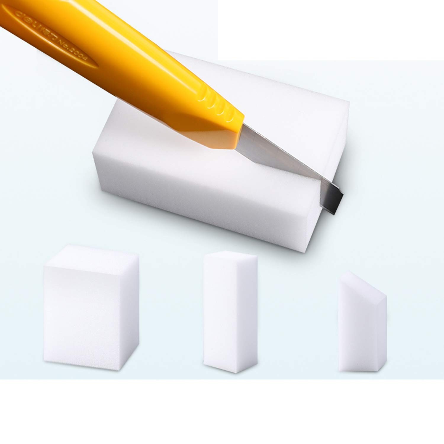 10Pcs Melamine Sponge, Deep Cleaner, Shoe Mark Eraser, White