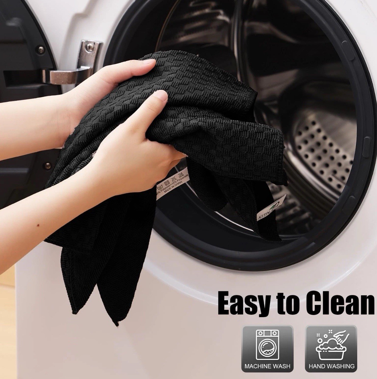 Kitinjoy Microfiber Cleaning Cloth, 12 Pack Soft and No Lint Microfiber Towel…