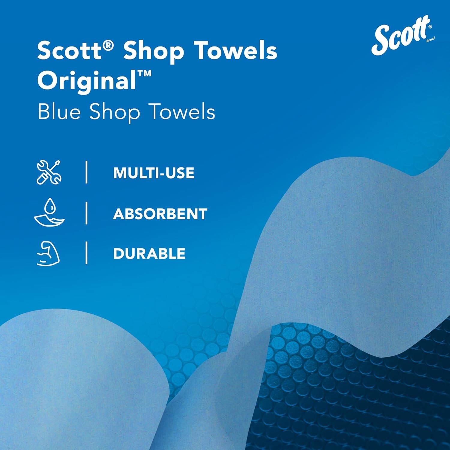 Blue Shop Towels Scott Kimberly-Clark Professional 75130KC Paper Towels