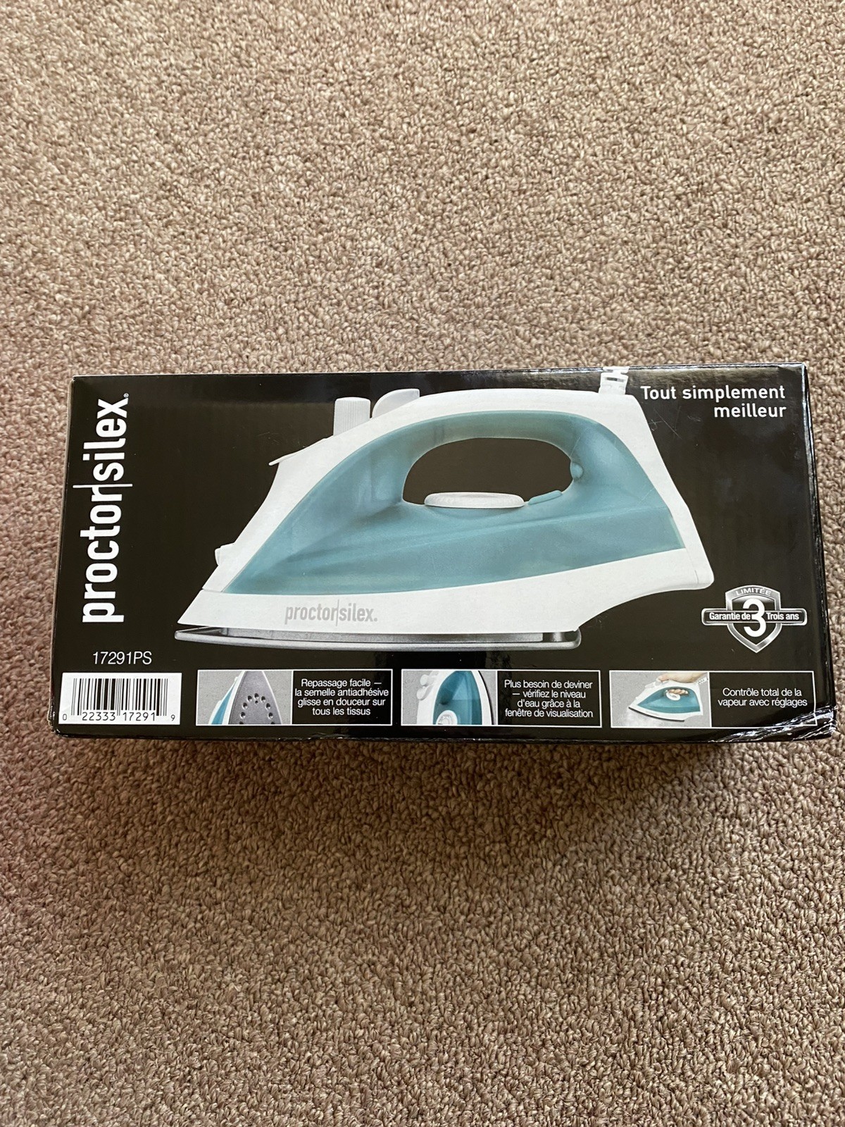 NEW Proctor Silex 17291Y Nonstick Adjustable Steam Iron