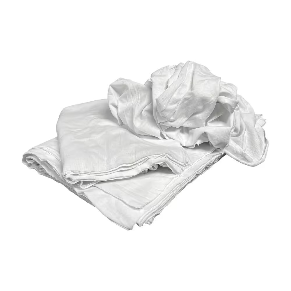 HDX Cotton Paint Staining Cloth Premium Cut Washable and Reusable Rags 10-Count