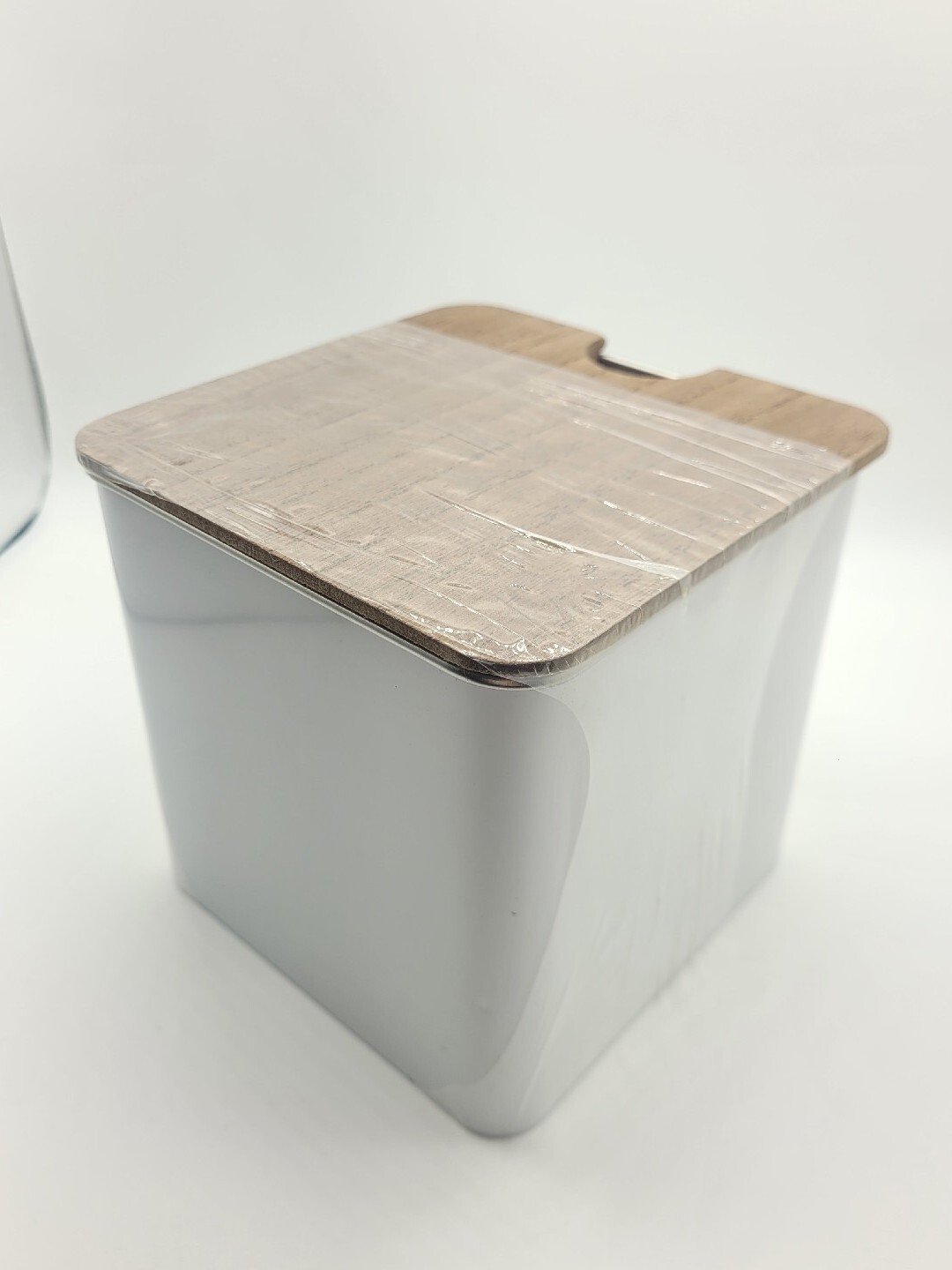 Set of 2 Metal Storage Boxes W Wooden Lids, Small & Medium Size, Bullseye Play.